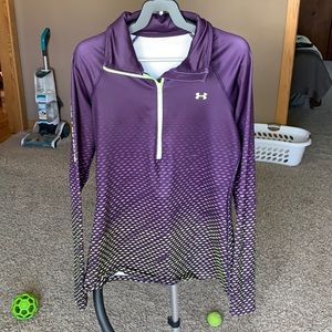 Under Armour size MD purple green dry fit